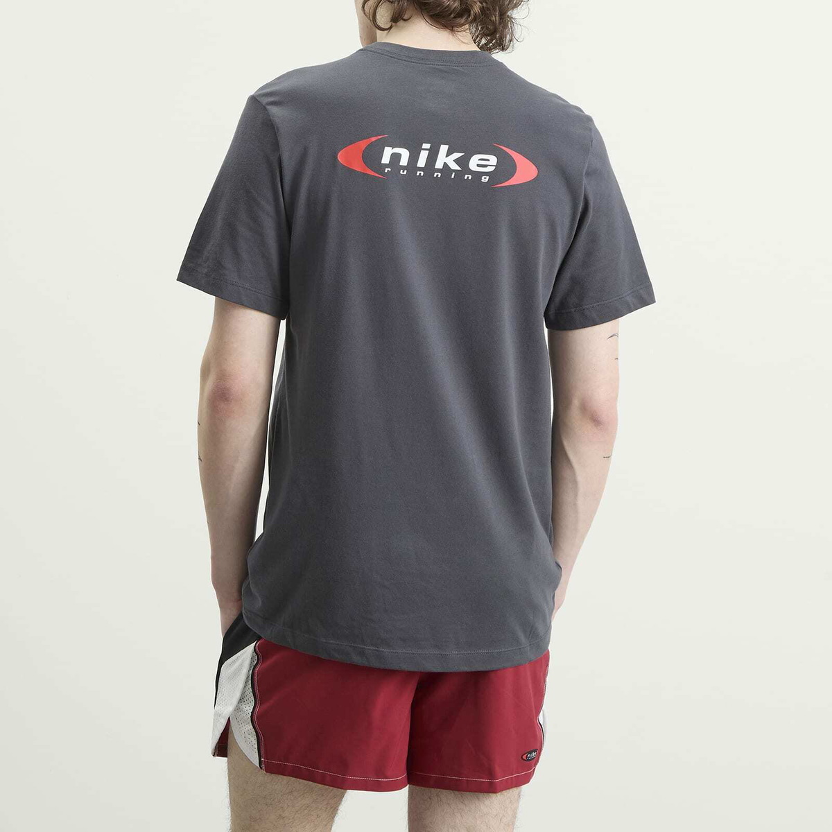 Nike Running Men's Nike Men's Dri-Fit Retro Running T-Shirt in Anthracite