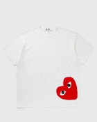 Comme des Garçons Play TEE LOGO PRINT KNIT White Mens Shortsleefe