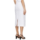 SHUSHU/TONG White Trumpet Hem Midi Skirt