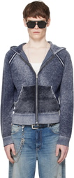 Acne Studios Navy Zipper Hoodie