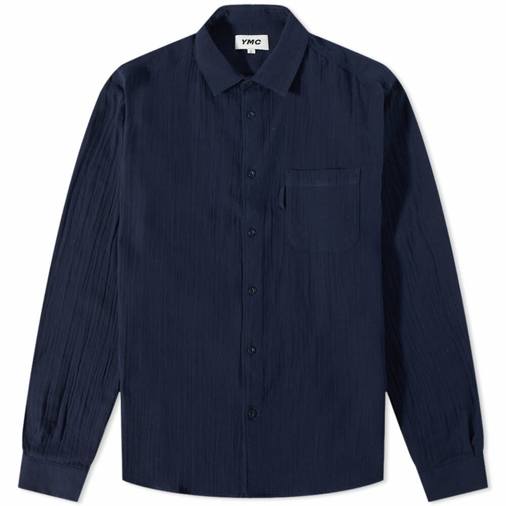 Photo: YMC Men's Double Cloth Curtis Shirt in Navy