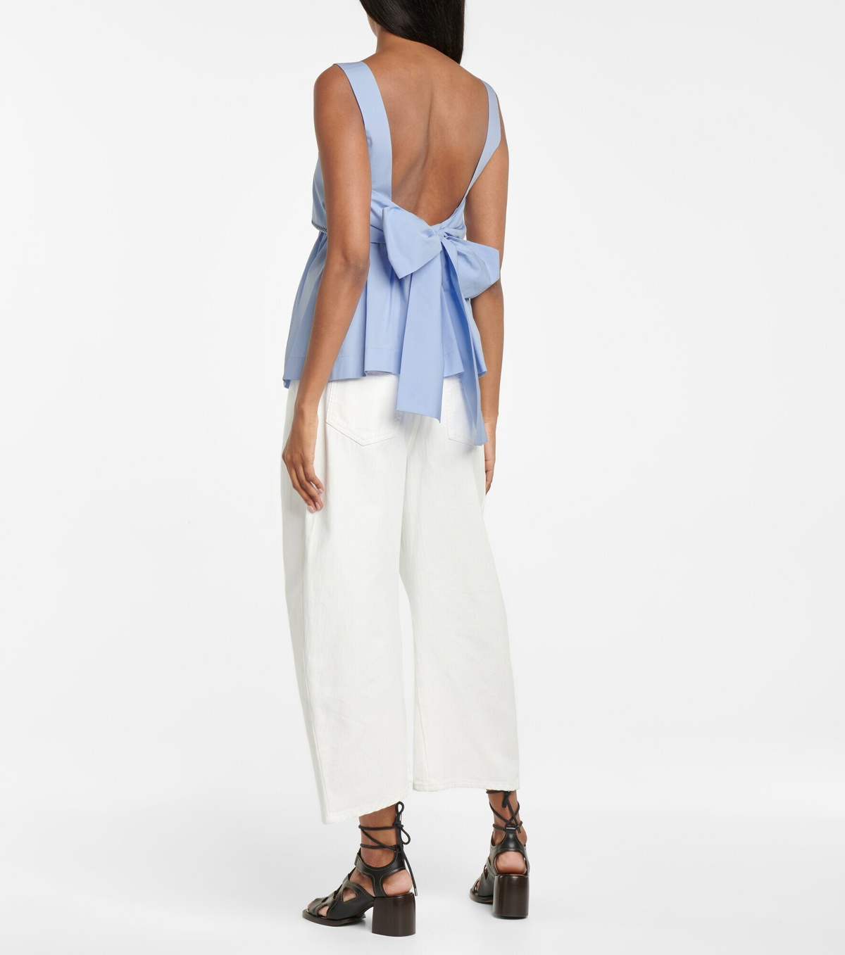 Charlotte Poplin Top - Olive