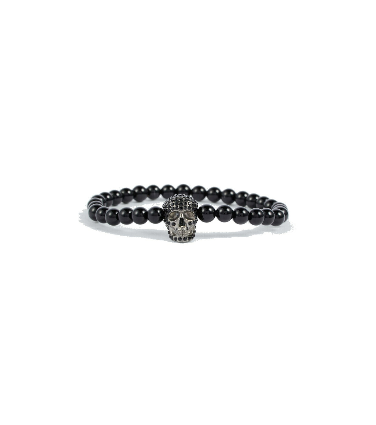 Alexander McQueen Men's Twin Skull Bracelet in Silver