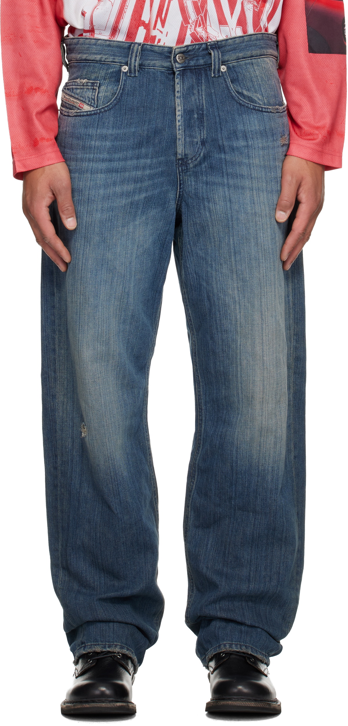 Diesel Blue Relaxed 2001 D-Macro Jeans Diesel