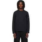Stone Island Black 6100057 Heavy Organic Cotton Jersey Sweatshirt