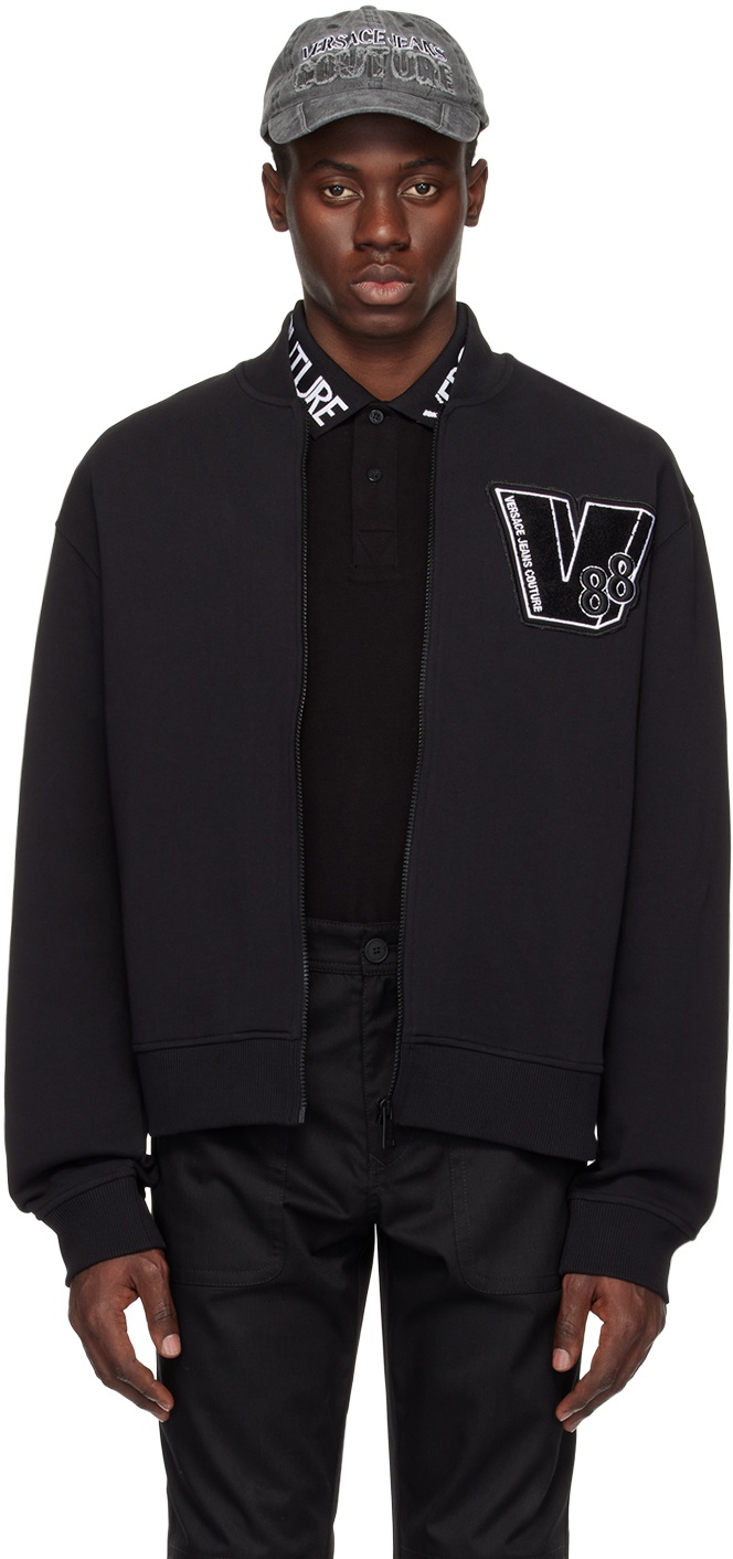 Photo: Versace Jeans Couture Black Patch Bomber Jacket