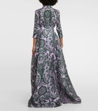 Carolina Herrera Belted silk gown