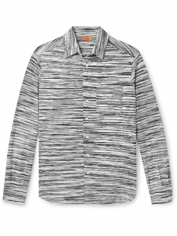 Photo: Missoni - Space-Dyed Cotton-Jersey Shirt - Gray
