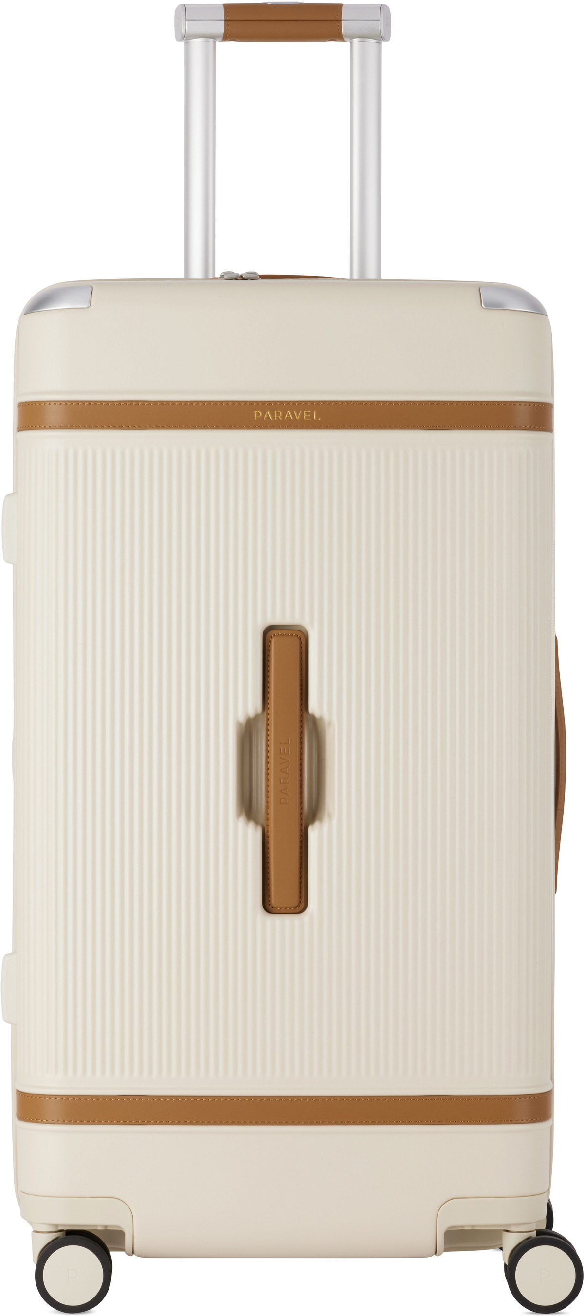 Paravel Off-White Aviator Trunk Suitcase