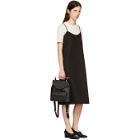 Moderne Black Portrait Slip Dress