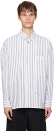 JACQUEMUS White Les Classiques 'La chemise manches longues' Shirt