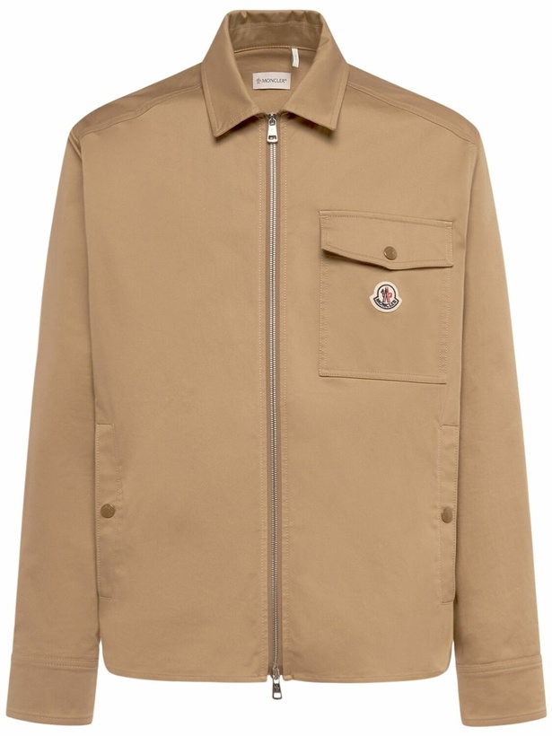 Photo: MONCLER - Cotton Gabardine Shirt Jacket