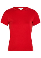 Vince Shrunken 90s Cotton and Modal-blend T-shirt Red