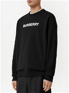 BURBERRY - Logo Cotton Crewneck Sweatshirt
