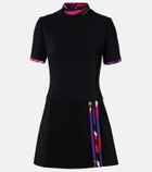 Pucci Printed silk-trimmed cady minidress