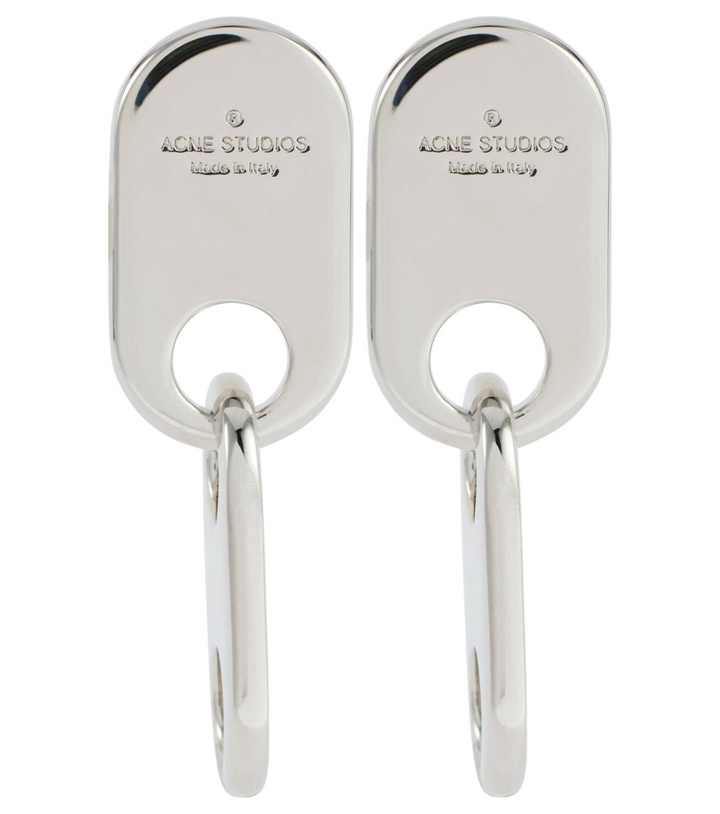 Photo: Acne Studios Chain Lock logo drop earrings