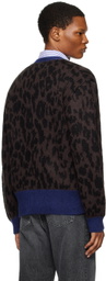 Thames MMXX. Brown & Blue Carnivore II Cardigan