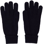 Gucci Navy Cashmere GG Gloves