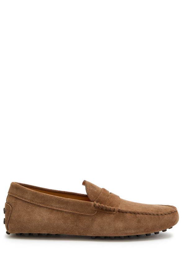 Photo: Tods Gommino Suede Loafers Light Brown
