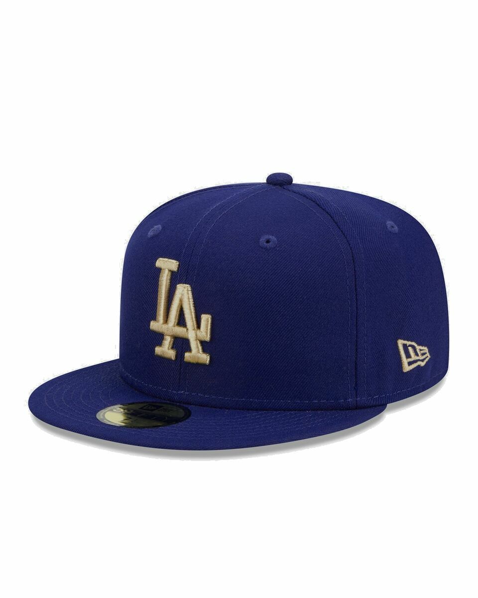 Photo: New Era Los Angeles Dodgers Laurel Sidepatch Cap Blue - Mens - Caps