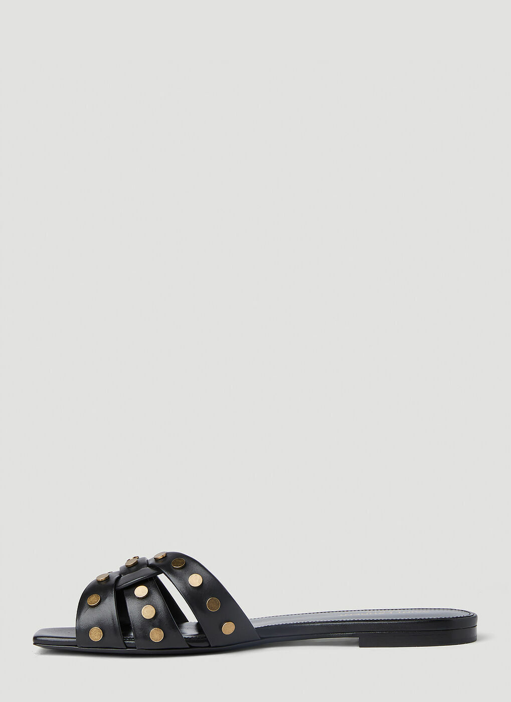 Saint Laurent - Tribute Studded Sandals in Black Saint Laurent