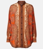 Zimmermann Mahon paisley silk shirt