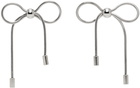 Marland Backus Silver Bow Earrings