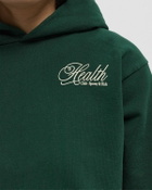 Sporty & Rich Health Script Hoodie Green Mens Hoody