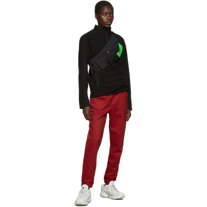 Polythene* Optics Black Fleece Quarter-Zip Sweatshirt