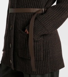 Tod's Belted wool and cashmere cardigan