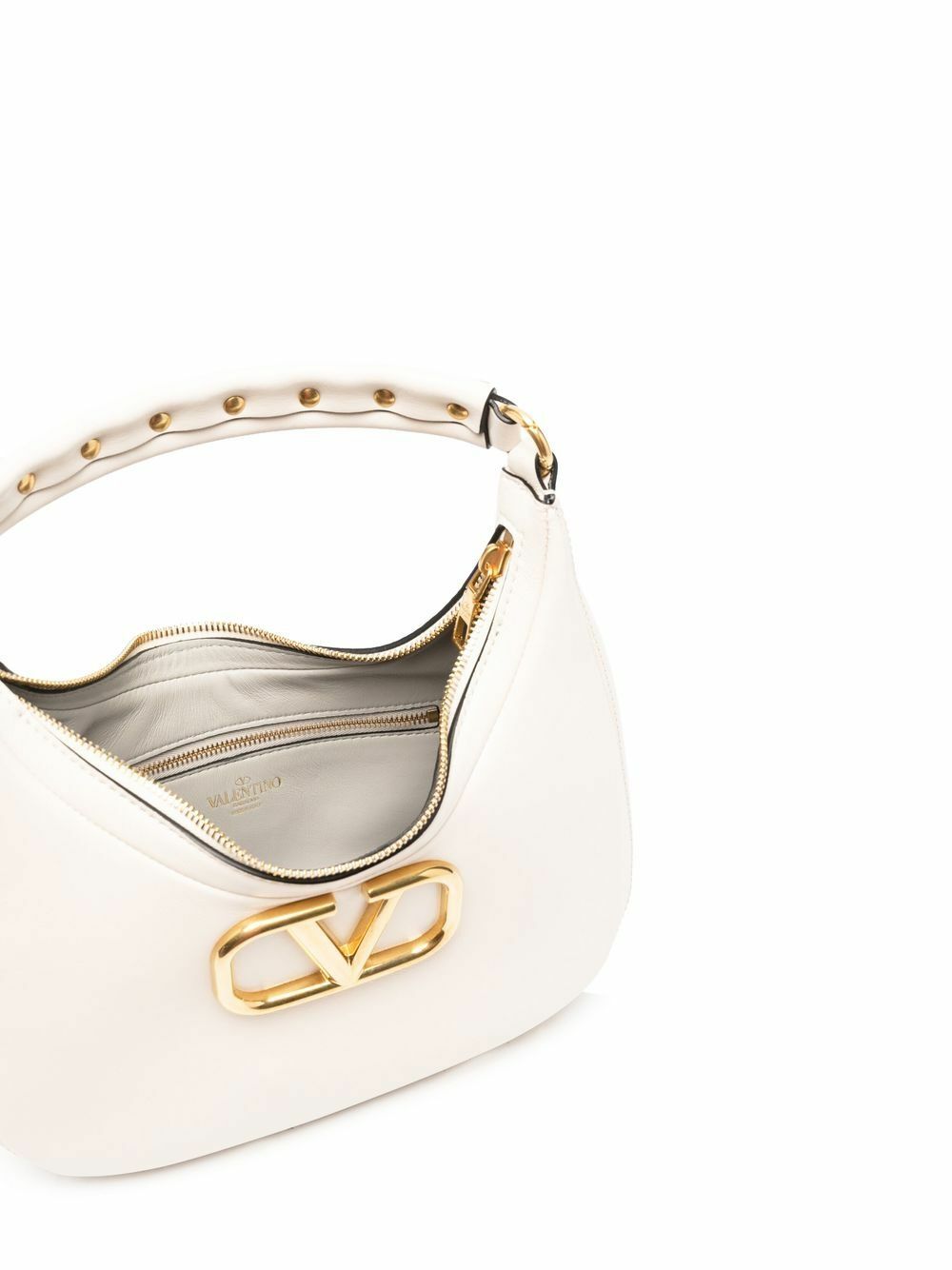 【VALENTINO】 STUD SIGN SMOOTH LEATHER HOBO BAG VALENTINO GARAVANI - Stud Sign Leather Hobo Bag Valentino