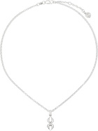 Stolen Girlfriends Club Silver Micro Spider Necklace
