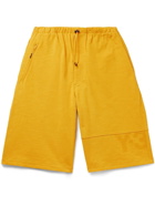 Y-3 - Cotton and Linen-Blend Piqué Drawstring Shorts - Yellow