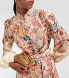Zimmermann Luminosity floral linen shirt dress