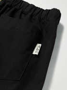 Abc. 123. - Straight-Leg Webbing-Trimmed Logo-Embroidered Cotton-Ripstop Trousers - Gray