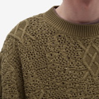 Daily Paper Men's Shield Crochet Sweater in Four Leaf