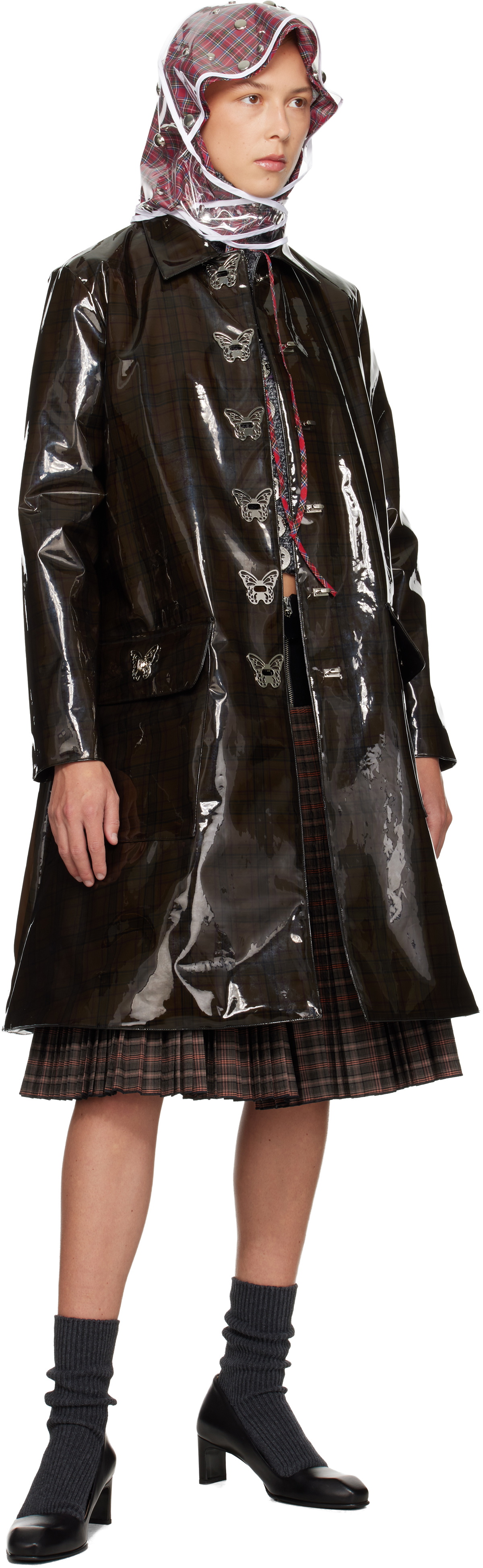 Chopova Lowena Black Squelchy Coat