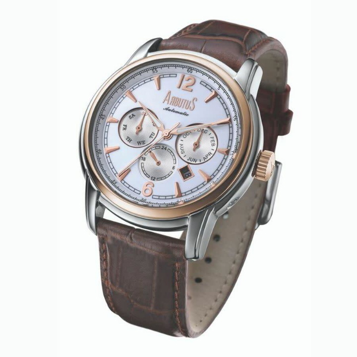 Photo: Arbutus Broadway Automatic White Dial Mens Watch AR612TRWF