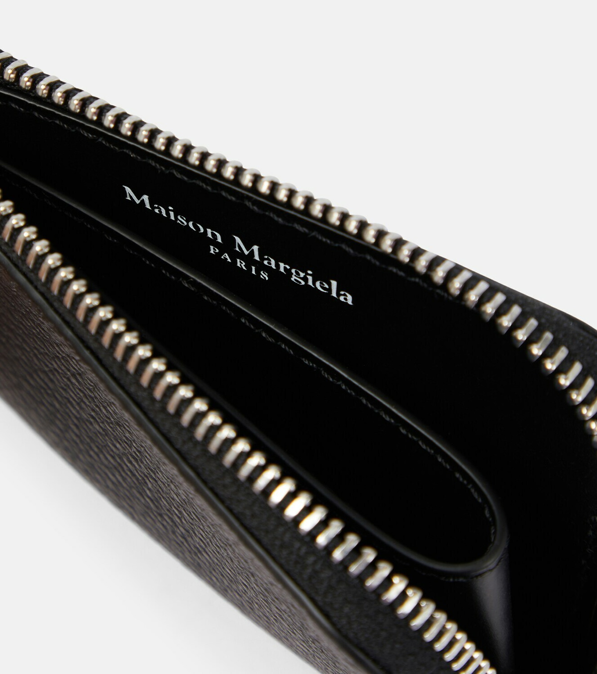 Maison Margiela - Leather card holder with keychain