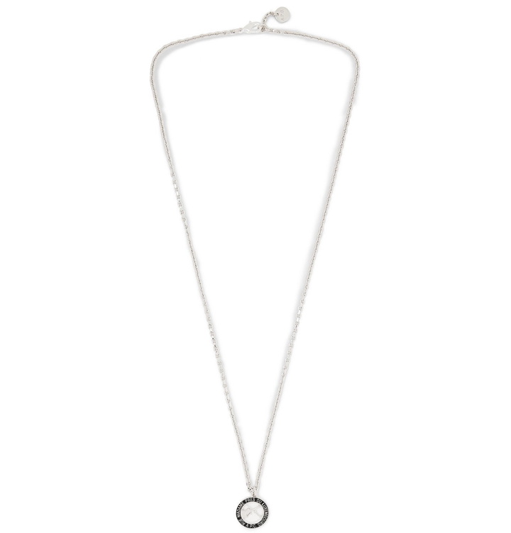Photo: A.P.C. - Benoit Silver-Tone and Resin Chain Necklace - Silver
