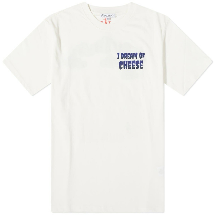 Photo: JW Anderson Men's I Dream Of Cheese T-Shirt in Off White