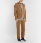 Mr P. - Tobacco Unstructured Garment-Dyed Cotton-Twill Blazer - Men - Brown