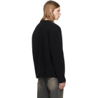 We11done Black Logo Classic Cardigan