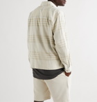 John Elliott - Frayed Checked Cotton-Flannel Shirt - Neutrals