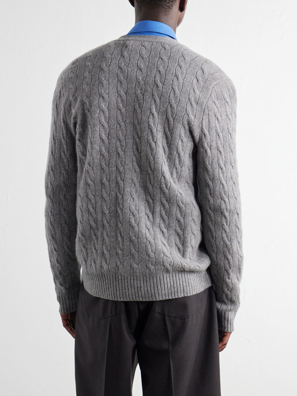 Polo Ralph Lauren - Wool and Cashmere-Blend Cardigan - Gray