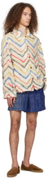 HARAGO Multicolor Chevron Jacket