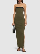 COURREGES Contrast Hyperbole Cotton Long Dress