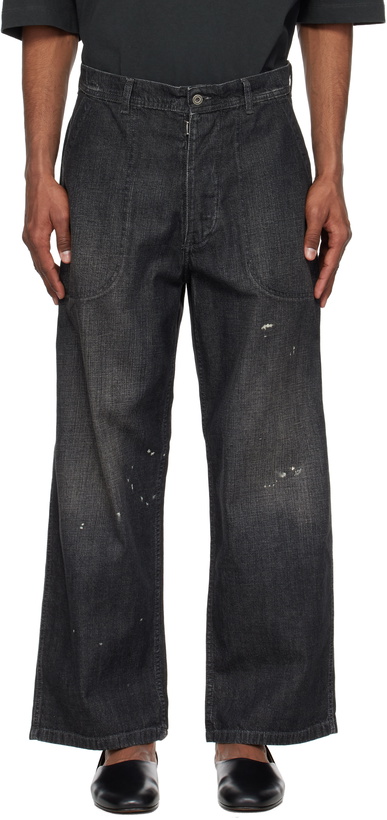 Photo: Maison Margiela Black Distressed Jeans