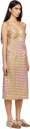 Dries Van Noten Off-White Silk Slip Midi Dress