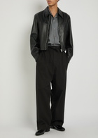 Lemaire Barrel-leg Cotton Trousers Black